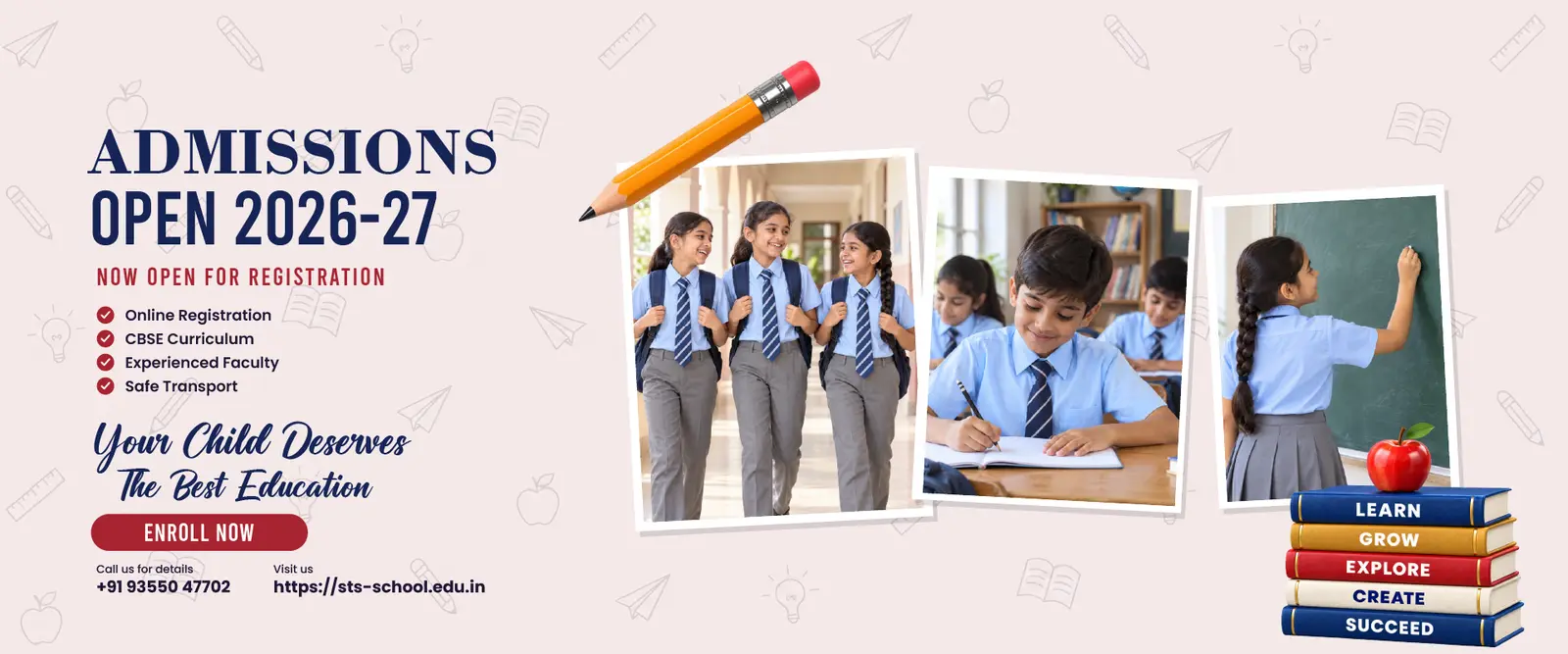 Admissions open 2026-27 — now open for registration